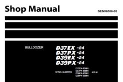 Komatsu D37EX -24 , D37PX-24 , D39EX -24 , D39PX-24 Dozer Bulldozer Service Repair Shop Manual