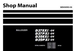 Komatsu D37EXi-24 , D37PXi-24 , D39EXi-24 , D39PXi-24 Dozer Bulldozer Service Repair Shop Manual