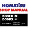 Komatsu D39EX-22 , D39PX-22 Bulldozer Service Repair Manual (S/N: 3001 and up)