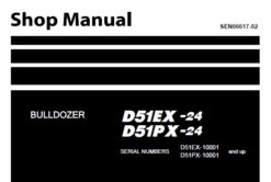 Komatsu D51EX-24 , D51PX-24 Bulldozer Service Repair Shop Manual (10001 and up)