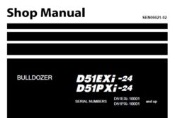 Komatsu D51EXi-24 , D51PXi-24 Bulldozer Service Repair Shop Manual (10001 and up)