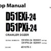 Komatsu D51EXi-24 , D51PXi-24 CRAWLER DOZER Service Repair Shop Manual (B20001 and up)