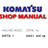 Komatsu D57S-1 Crawler Dozer Service Repair Manual (SN: 6501 and up)