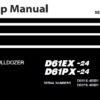 Komatsu D61EX-24 , D61PX-24 Bulldozer Service Repair Shop Manual (40001 and up)