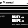 Komatsu D61EX-24 , D61PX-24 Bulldozer Service Repair Shop Manual (B60001 and up)