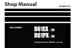 Komatsu D61EX-24 , D61PX-24 Bulldozer Service Repair Shop Manual (B60001 and up)