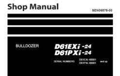 Komatsu D61EXi-24 , D61PXi-24 Bulldozer Service Repair Shop Manual (40001 and up)