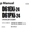 Komatsu D61EXi-24 , D61PXi-24 Bulldozer Service Repair Shop Manual (B60001 and up)