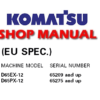 Komatsu D65EX-12 , D65PX-12 (EU SPEC.) Dozer Bulldozer Service Repair Manual (SN: 65209 & up, 65275 & up)