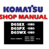 Komatsu D65EX-15E0, D65PX-15E0, D65WX-15E0 Dozer Bulldozer Service Repair Manual (SN: 69001 & up)