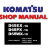 Komatsu D65EX-16 D65PX-16 D65WX-16 Dozer Bulldozer Service Repair Manual (SN: 80001 and up)