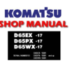 Komatsu D65EX-17 D65PX-17 D65WX-17 Dozer Bulldozer Service Repair Manual (SN: 1001 and up)