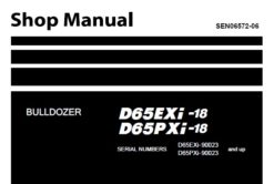 Komatsu D65EXi-18 , D65PXi-18 Dozer Bulldozer Service Repair Shop Manual (90023 and up)