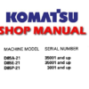 Komatsu D85A-21 D85E-21 D85P-21 Dozer Bulldozer Service Repair Manual (SN: 35001 and up, 3001 and up)