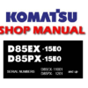 Komatsu D85EX-15E0 , D85PX-15E0 Dozer Bulldozer Service Repair Manual (SN: 11001 & up, 1201 and up)