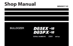 Komatsu D85EX-18 , D85PX-18 Bulldozer Service Repair Shop Manual (22001 and up)