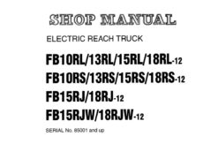 Komatsu FB10RL-12 Thru FB48RJW-12 Electric Lift Trucks Service Repair Shop Manual