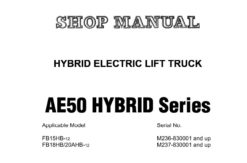 Komatsu FB15HB-12, FB18HB-12, FB20AHB-12 Hybrid Electric Lift Trucks (AE50 HYBRID Series) Service Repair Shop Manual