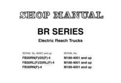 Komatsu FB20RN(F)/25(F)-4, FB20RL(F)/25RL(F)-4, FB30RN(F)-4 Electric Reach Trucks Service Repair Shop Manual