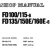 Komatsu FD100-6, FD115-6, FD135-6, FD150E-6, FD160E-6 Lift Trucks Service Repair Shop Manual