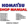 Komatsu FG10/15/18-20 , FG15H/18H-20 , FD10/15/18-20 , FG20/25/30-16 , FG20H/25H-16 , FG20N/25N/30N-16 , FG35A-16 , FD20/25/30-16 , FD20H/25H/30H-16 , FD20N/25N/30N-16 , FD35A-16 Forklift Service Repair Manual