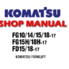 Komatsu FG10-17, FG14-17, FG15-17, FG18-17, FG15H-17, FG18H-17, FD15-17, FD18-17 Forklift Truck Service Repair Manual