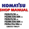 Komatsu FG20-14, FG25-14, FG30-14, FG20H-14, FG25H-14, FG30H-14, FD20-14, FD25-14, FD30-14, FD20H-14, FD25H-14, FD30H-14, FD20J-14, FD25J-14, FD30J-14 Forklift Truck Service Repair Manual