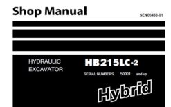 Komatsu HB215LC-2 Hybrid Hydraulic Excavator Service Repair Shop Manual