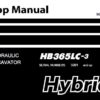 Komatsu HB365LC-3 Hybrid Hydraulic Excavator Service Repair Shop Manual