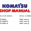 Komatsu PC1100-6, PC1100SP-6, PC1100LC-6 Hydraulic Excavator Service Repair Manual (S/N: 10001 and up )