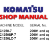 Komatsu PC1250-7, PC1250SP-7, PC1250LC-7 Hydraulic Excavator Service Repair Manual (SN: 20001 and up)