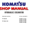 Komatsu PC150-6K, PC150LC-6K Hydraulic Excavator Service Repair Manual (S/N: K32001 and up, K34001 and up)