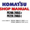 Komatsu PC200 , 200LC-2 , PC220 , 220LC-2 Excavator Service Repair Manual (S/N: 15001 and up ,11001 and up)