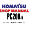 Komatsu PC200-6 Hydraulic Excavator Service Repair Manual (S/N: C10001 and up)