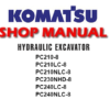 Komatsu PC210-8, PC210LC-8, PC210NLC-8, PC230NHD-8, PC240LC-8, PC240NLC-8 Hydraulic Excavator Service Repair Manual (S/N: K50001 and up)