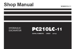 Komatsu PC210LC-11 Hydraulic Excavator Service Repair Shop Manual