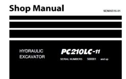Komatsu PC210LC-11 Hydraulic Excavator Service Repair Shop Manual