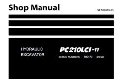 Komatsu PC210LCI-11 Hydraulic Excavator Service Repair Shop Manual