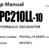 Komatsu PC210LL-10 Hydraulic Excavator Service Repair Shop Manual (A52001 and up)
