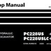 Komatsu PC228US-8 , PC228USLC-8 Hydraulic Excavator Service Repair Shop Manual