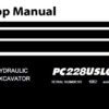 Komatsu PC228USLC-10 Hydraulic Excavator Service Repair Shop Manual