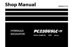 Komatsu PC238USLC-11 Hydraulic Excavator Service Repair Shop Manual