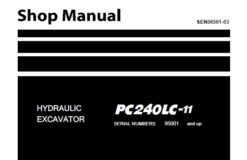 Komatsu PC240LC-11 Hydraulic Excavator Service Repair Shop Manual