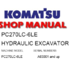 Komatsu PC270LC-6LE Hydraulic Excavator Service Repair Manual (S/N: A83001 and up)