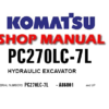 Komatsu PC270LC-7L Hydraulic Excavator Service Repair Manual (S/N: A86001 and up)