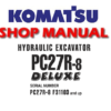 Komatsu PC27R-8 (DELUXE) Hydraulic Excavator Service Repair Manual (SN: F31103 and up)