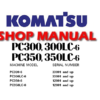 Komatsu PC300-6, PC300LC-6, PC350-6, PC350LC-6 Excavator Service Repair Manual