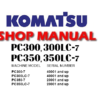 Komatsu PC300-7, PC300LC-7, PC350-7, PC350LC-7 Hydraulic Excavator Service Repair Manual (S/N: 40001 and up ,20001 and up)