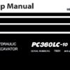 Komatsu PC360LC-10 Hydraulic Excavator Service Repair Shop Manual (70001 and up)