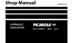 Komatsu PC360LC-11 Hydraulic Excavator Service Repair Shop Manual